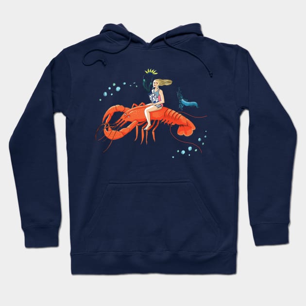 Lobster Girl Hoodie by lindsaygrime